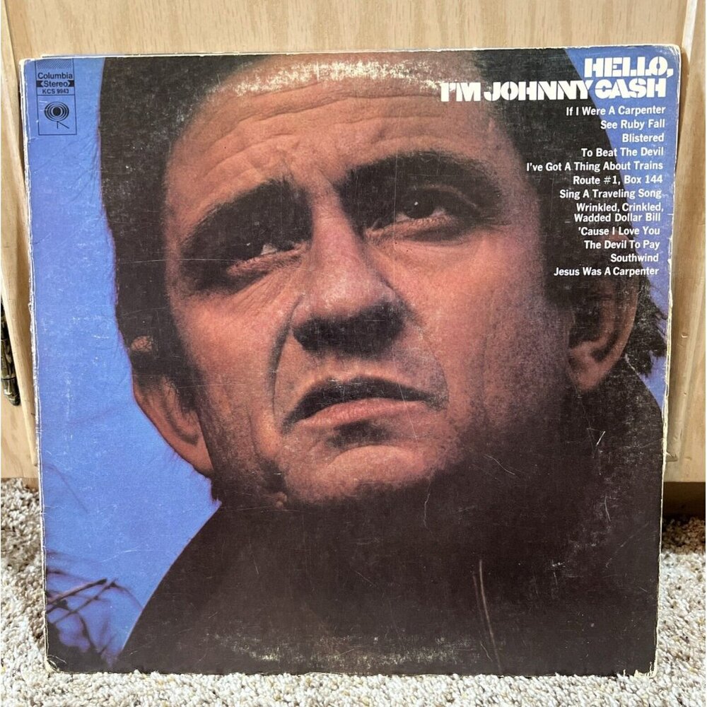 Hello, I'm Johnny Cash 12" Vinyl Columbia Stereo Album KCS 9943 1970